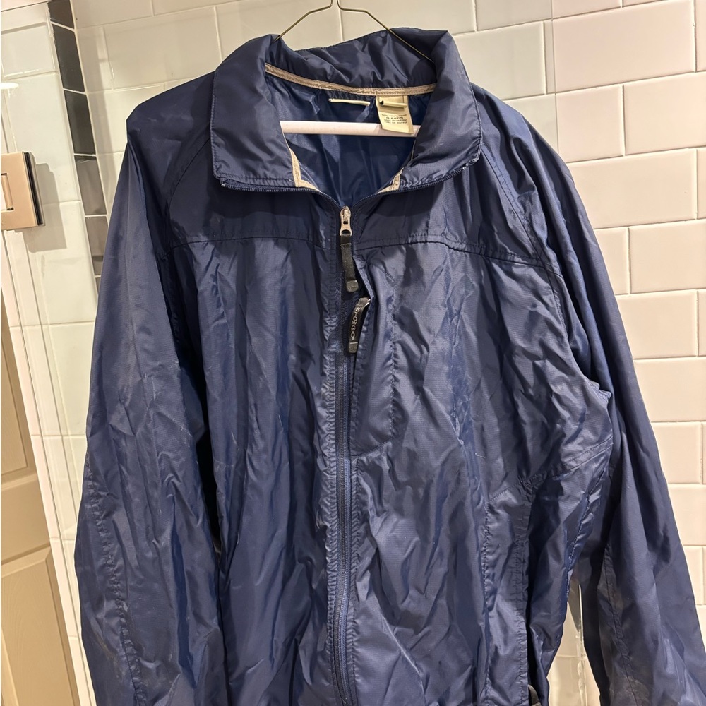 L.L. Bean Men's Deep Blue Windbreaker